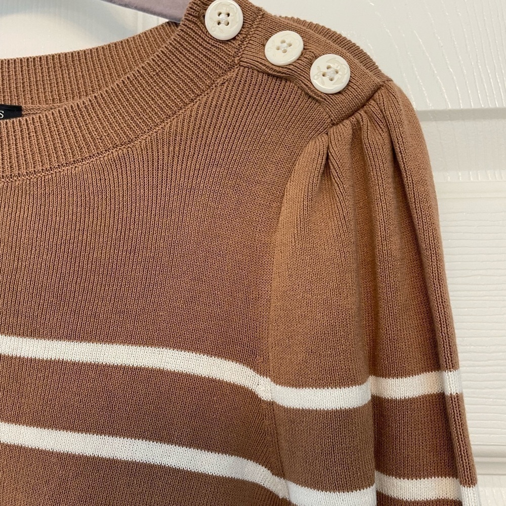 New - Talbots crunch sleeve sweater - Picture 5 of 5